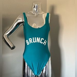 Private Party BRUNCH Graphic One-Piece Swimsuit